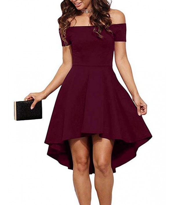 Womens Off The Shoulder Short Sleeve Hig...