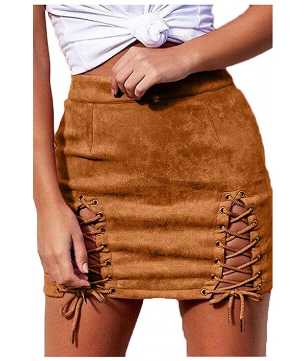Womens Sexy High Waist Lace up...